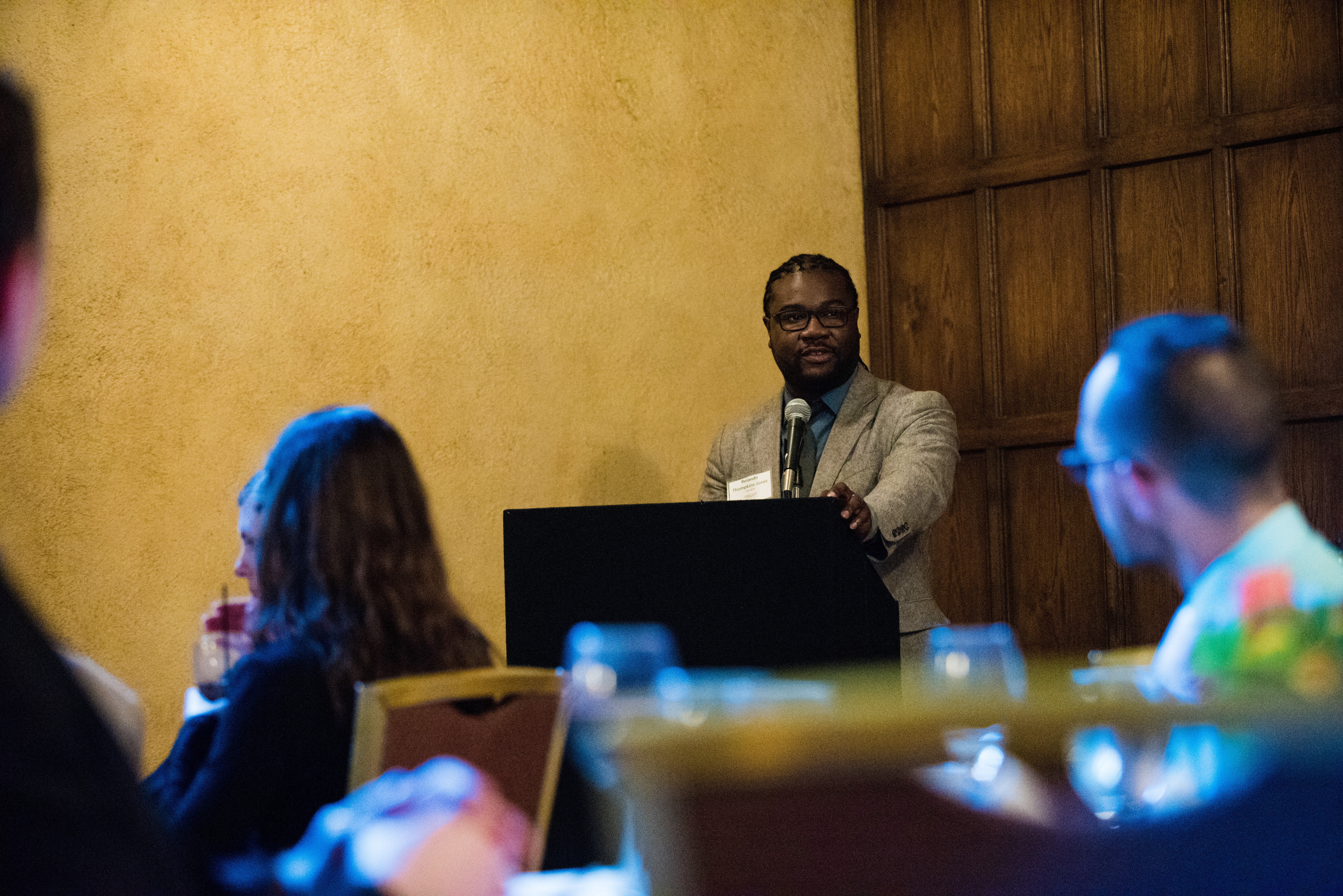 Speaking at the Young Alumni 10 Within 10 Awards at Oakland University. May 2018.